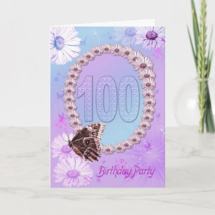 100e Bithday Party Invitation