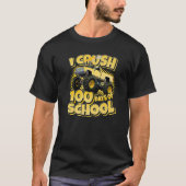 100e dag heb ik 100 dagen schoolmonster-vrachtwage t-shirt (Voorkant)