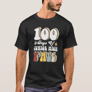 100e dag junior hoge leraar 100 dagen per jaar t-shirt