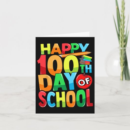 100e dag leerkracht Kinder kind 100 D Kaart (Voorkant)