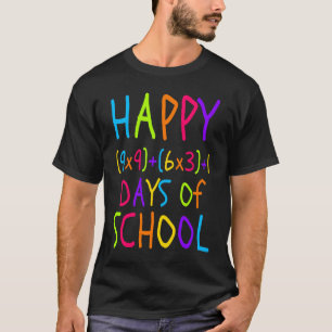 100e dag leerkracht Kinderen 100 dagen Wiskunde vo T-shirt