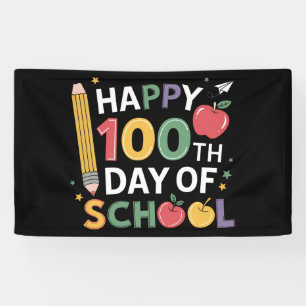 100e dag leerkrachten 100 dagen lang spandoek