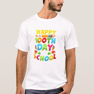 100e dag schoolleraar lange mouwen T Shirt