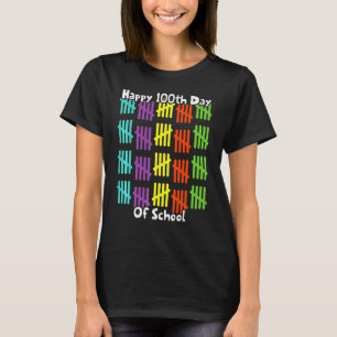 100e dag schoolteken nummer 100 dagen t-shirt