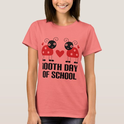 100e dag schoolverlaters schoolgeld t-shirt (Voorkant)