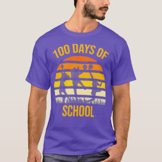 100e dag Student jongens Meisjes Basketball 100 da T-shirt