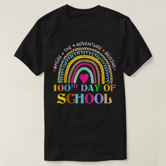 100e dag van de leerkracht van de school - 100 dag t-shirt (Design voorkant)