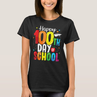 100e dag van de leerkrachten Kinder kind Happy 100 T-shirt
