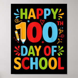 100e dag van de school 100 dagen schoolles poster
