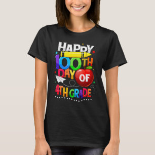 100e dag van de school 100 dagen slimmer klinken 4 t-shirt