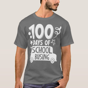 100e dag van de school 100 dagen van de schoolbus t-shirt