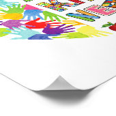 100e dag van de school 100 dagen van verspreiding poster (Hoek)