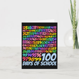 100e dag van de school leraar Kinder 100 dagen Wis Kaart