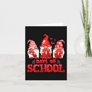 100e dag van de schoolgenote studenten 100 da kaart