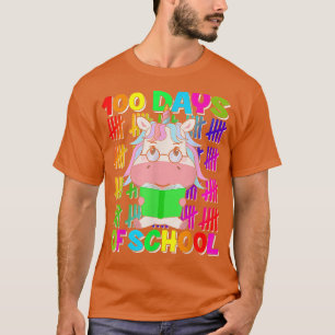 100e dag van de schoolklas Unicorn leraar student T-shirt