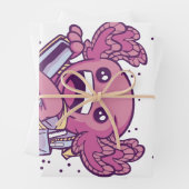 100e dag van de schooluitnodiging inpakpapier vel (In situ)