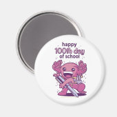 100e dag van de schooluitnodiging magneet (Voorkant / Achterkant)