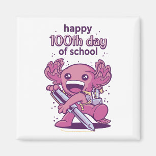 100e dag van de schooluitnodiging magneet