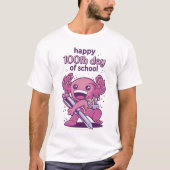 100e dag van de schooluitnodiging t-shirt (Voorkant)