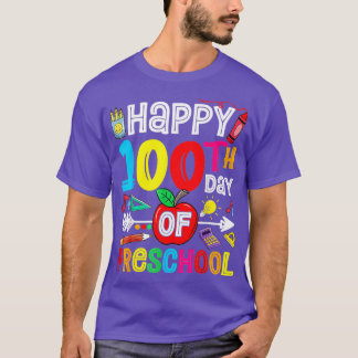 100e dag van de voorschoolse 100 dagen t-shirt