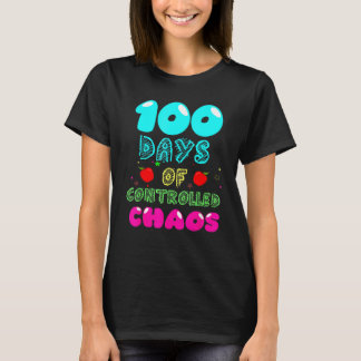 100e dag van het schamele ontwerp van de school vo t-shirt
