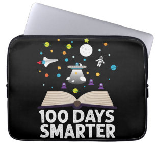 100e Dag Van School 100 Dagen Slimmer Boeken Ruimt Laptop Sleeve