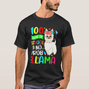 100e Dag Van School Lama 100 Dagen Van School Geen T-shirt