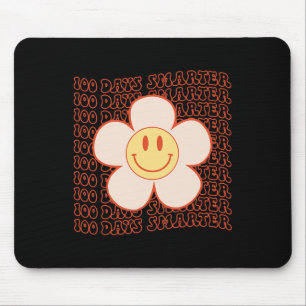 100e dag van school Retro Groovy Happy Face 100 Da Muismat
