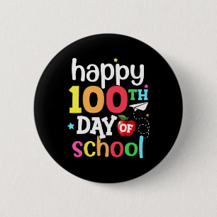 100e dag van schoolleraren Kinder meisjes boys Hap Ronde Button 5,7 Cm