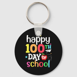 100e dag van schoolleraren Kinder meisjes boys Hap Sleutelhanger