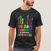 100e dag van schoolonderwijzer 100 dagen autisme w t-shirt (Voorkant)