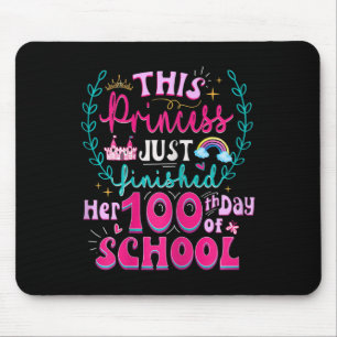 100e dag van schoolprinses Schattigee Kinder meisj Muismat