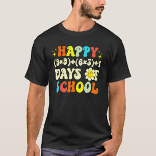 100e dag Wiskunde docent Wiskunde Formule 100 dage T-shirt