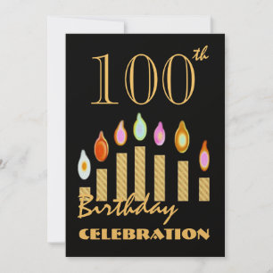 100e en meer uitnodiging voor goudfeest