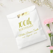 100e fête d'anniversaire Favoriser les sacs person (Scellé)