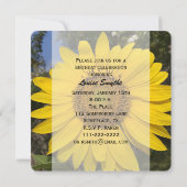 100e fête d'anniversaire Invitation tournesol (Dos)