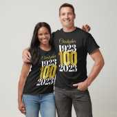 100e geboortedag - Aangepaste datums T-shirt (Unisex)
