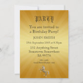 100e invitation de fête d'anniversaire avec blason (Dos)