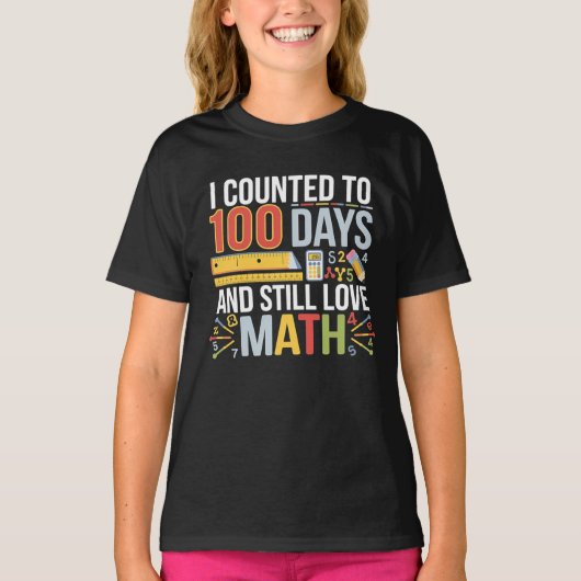 100e jour de l'école T-shirt - Fun Math Célébratio (Devant)