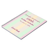 100e Notitieboek van het pastboek van de Birthday  (Linkerzijde)