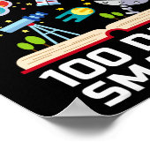 100e schooldag 100 dagen slimmere boekenruimte L Poster (Hoek)