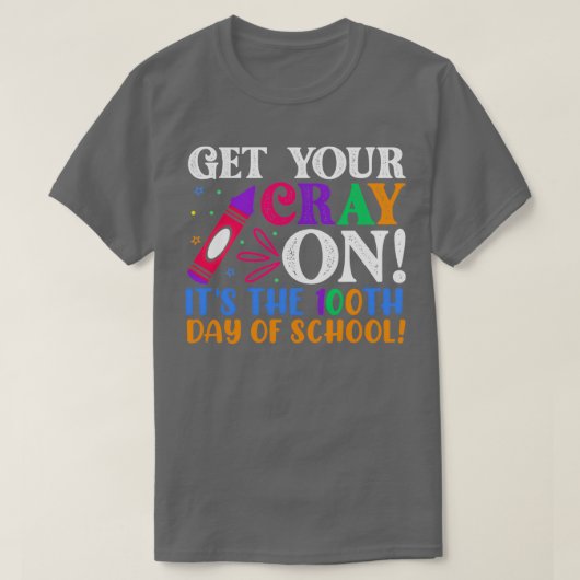 100e schooldag 34 t-shirt (Design voorkant)