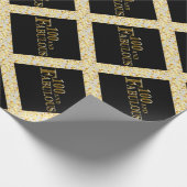 100e verjaardag cadeaupapier (Hoek)