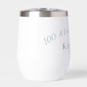 100e verjaardag Eeuw Blauwgroen geschenk (Voorkant)