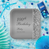 100e verjaardag Elegant Papieren Bordje (Feest)
