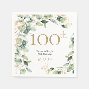 100e verjaardag Eucalyptus Servet