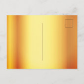 100e verjaardag gouden metallische uitnodiging (Achterkant)