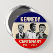 100e verjaardag JFK Ronde Button 4,0 Cm (Voorkant /achterkant)