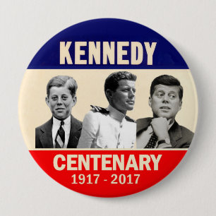 100e verjaardag JFK Ronde Button 4,0 Cm