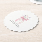 100e Verjaardag Party Custom Onderzetter Bow Wildf (Gekanteld)